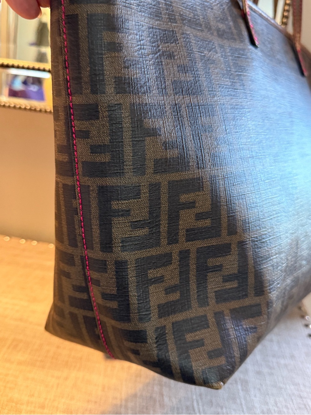 Fendi EUC Monogram Satchel Tote Bag - Picture 7 of 13
